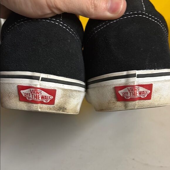 Vans Off the Wall Black and White Low-Top Canvas Sneakers Size 13 - Picture 11 of 13